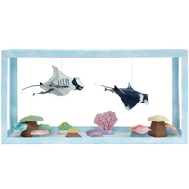 3D Paper Die Solid Puzzle Model Diy Hand Folded Paper Children Toys Marine Life Devil Fish Owner Fish