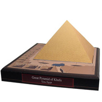3D paper mold three-dimensional puzzle puzzle model diy handmade origami toy Egyptian Pharaoh building pyramid ornaments