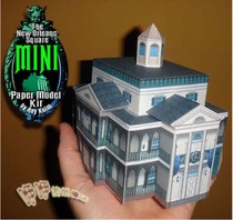 3D paper mold three-dimensional puzzle model diy handmade origami toy cartoon Villa House House House Cottage building
