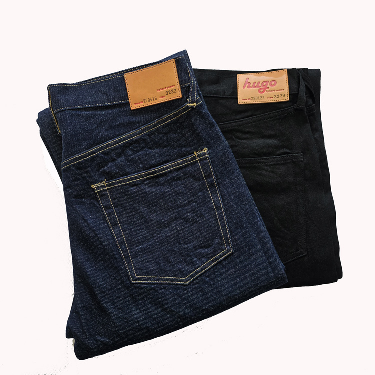 270-280 Hu Dog LAOSHU Japan Haikara Beiyuan Denim Cattle-Raising Style Mid-High Waist Straight-Leg Jeans