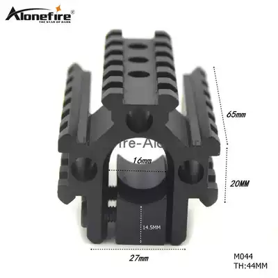 25mm 30mm Three-sided pipe clamp 21mm slot conversion fixture Guide aluminum alloy flashlight clip Fixed rail clip