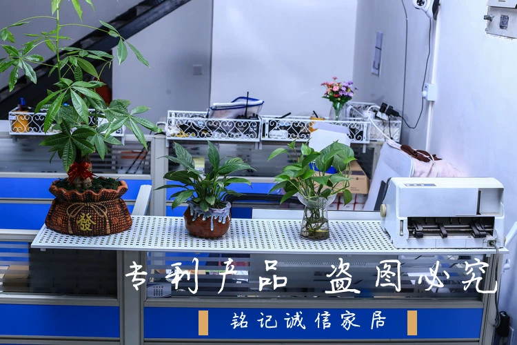 Bàn làm việc bằng sắt rèn giá đỡ bàn phân vùng máy in - Kệ mẫu kệ treo tường