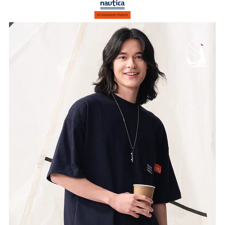 【Co-Branded Limited Edition】Toshio Tomimoto Supervised Japanese Unisex Double Pocket Short Sleeve T-Shirt Trendy Hytw4242