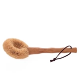 素一素二 Натуральная кокосовая пальма с длинной ручкой для мытья горшка щетка