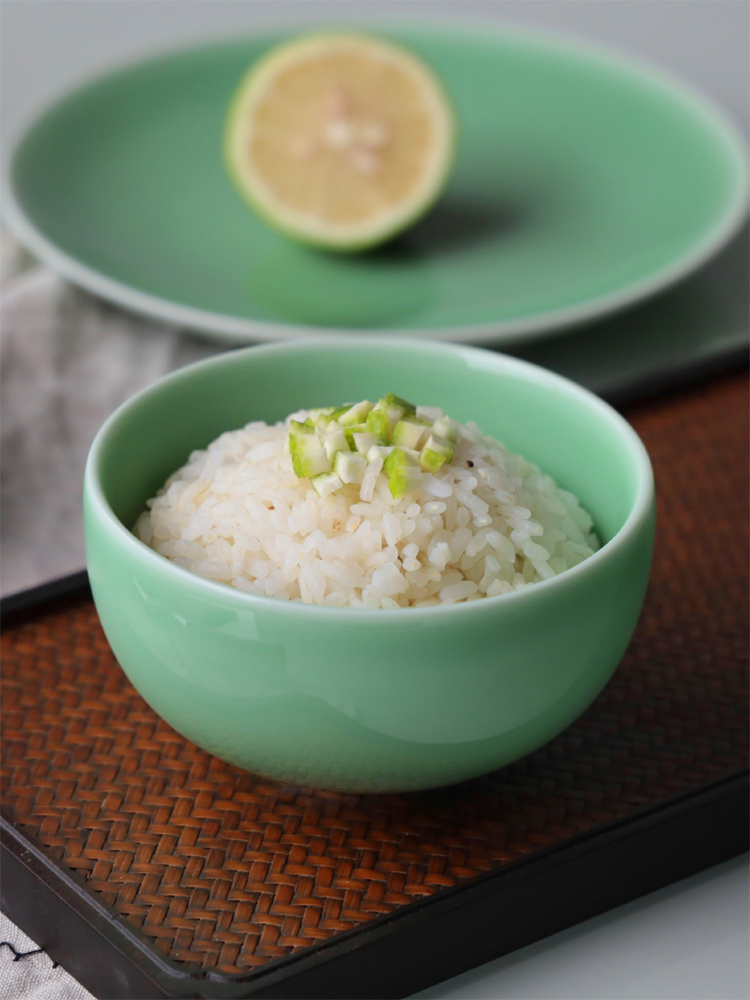 Celadon creative tableware 4 inch Chinese style eating bowl Ceramic rice bowl small bowl Arhat bowl single household