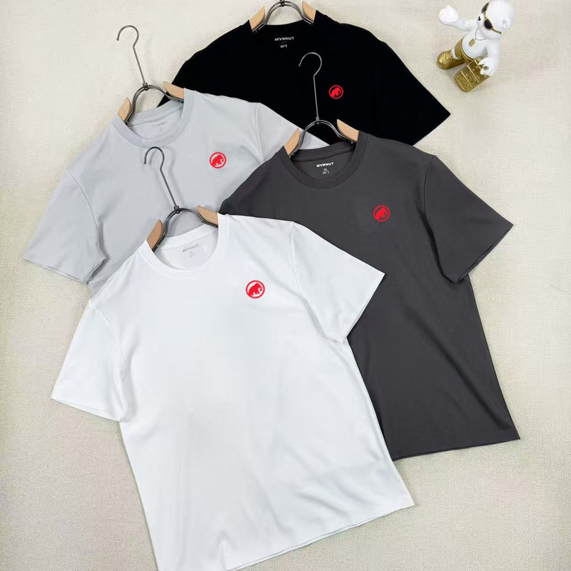 【Xiangjia Clearance】Mammoth's Celestial Pattern Men's and Women's Summer Short-Sleeve Pure Cotton Sweat-Absorbing Breathable Skin-Friendly Embroidered T-Shirt