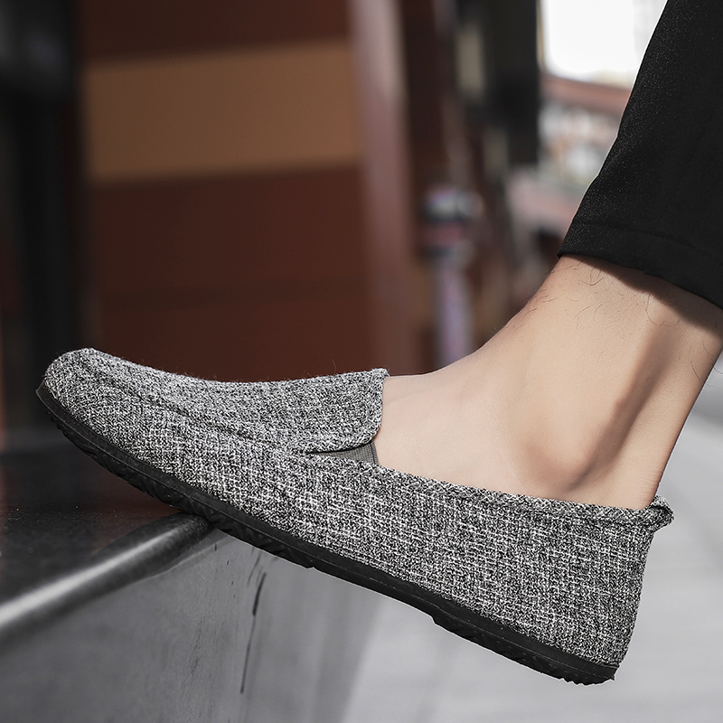 Old Beijing Cloth Shoes for Men, Spring Single Shoes, Soft-Soled Shoes, Men's Slip-On Lazy Driving Casual Shoes, Breathable Loafers Old Beijing Cloth Shoes for Men, Spring Single Shoes, Soft-Soled Shoes, Men's Slip-On Lazy Driving Casual Shoes, Breathable Loafers