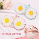 Модные портативные брендовые милые солнцезащитные очки, сумка для хранения, защита при падении