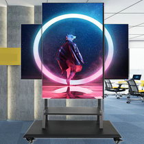 Rotating bracket Horizontal and vertical screen Xiaomi Huawei Hisense landing mobile cart live projection screen frame Advertising machine TV frame