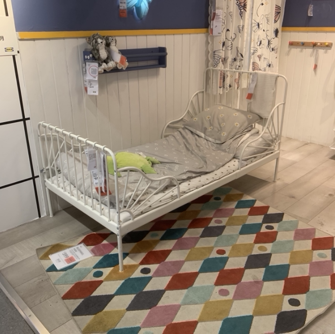 Ikea Children's Bed Milong Extended Bed Frame with Bed Board, Children's Adjustable Single Bed, Children's Wrought Iron Bed, Genuine Product Ikea Children's Bed Milong Extended Bed Frame with Bed Board, Children's Adjustable Single Bed, Children's Wrought Iron Bed, Genuine Product