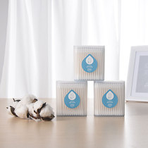 Plant Care Makeup Cotton Stick 200 Box Mounted Double Head Paper Shaft Cotton Sign Unloading Makeup to Makeup Wipe Cotton Stick Bicolor