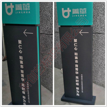 Shopping mall guide tag tag stainless steel brand community park shopping mall outdoor guide spirit fortress brand production