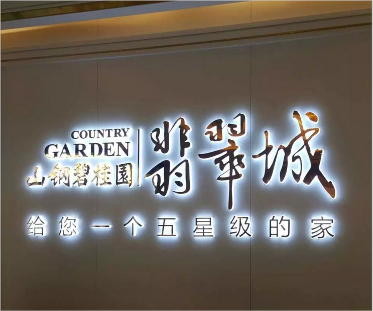 Mini luminous character boutique stainless steel back luminous character billboard making led outdoor titanium alloy word door head hanging