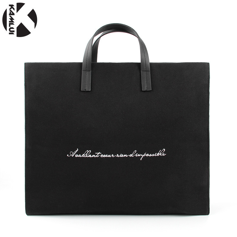 Fashionable Single-Shoulder Laptop Bag for Women, 14-Inch, Crossbody, Large Capacity, Simple Business Canvas Tote, Cross-Border