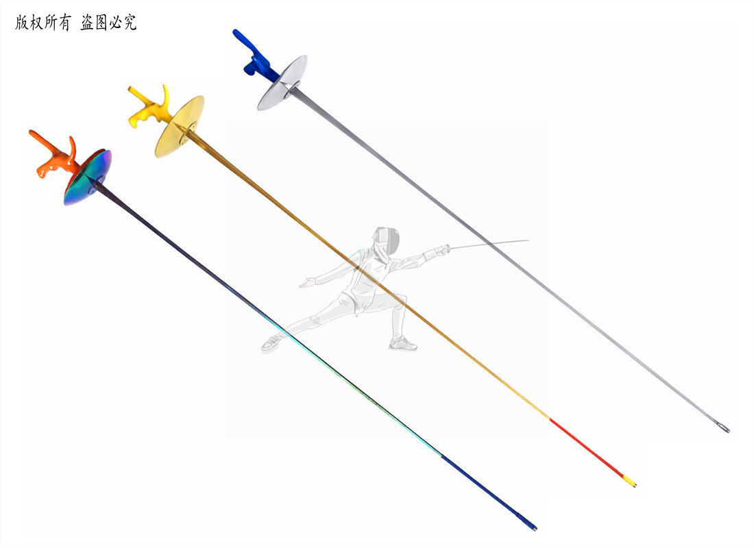 Floral sword electric whole sword silver color anti-rust gold color whole sword CE certified to participate in national competitions