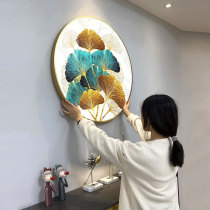 2020 new 5D diamond painting full diamond round ginkgo biloba modern living room entrance point tile cross stitch 2021