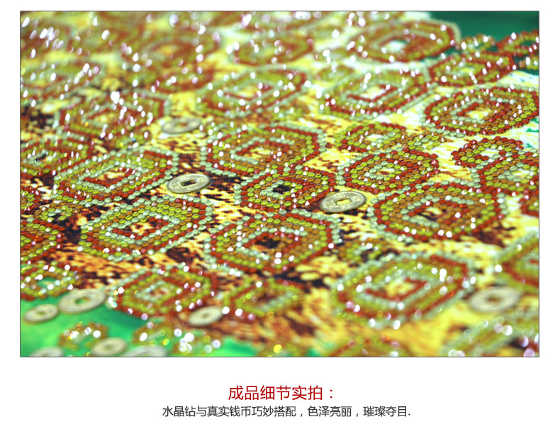 2019 kim cương sàn vàng vẽ phòng khách mới đầy đủ các tinh thể kim cương làm giàu 2018 gạch dán điểm khâu kim cương - Công cụ & phụ kiện Cross-stitch tranh thêu chữ thập gia đình