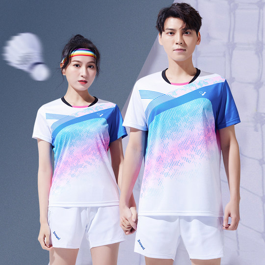 Quick-dry badminton suits for men and women's sportswear customization