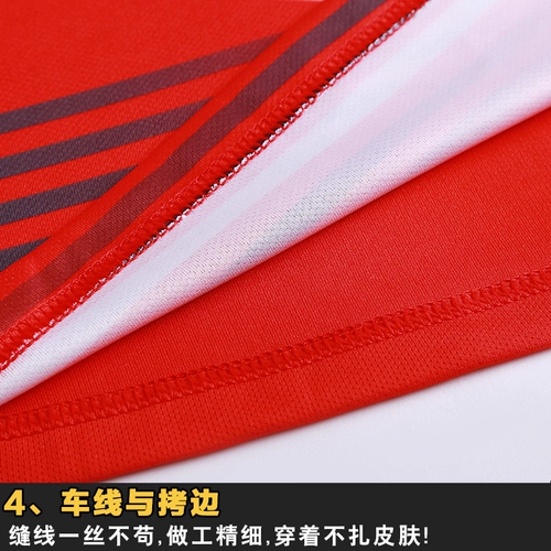 Быстросохнущая форма для настольного тенниса, летний комплект подходит для мужчин и женщин, спортивный костюм для бадминтона, для влюбленных, короткий рукав, набивка пером, делается под заказ