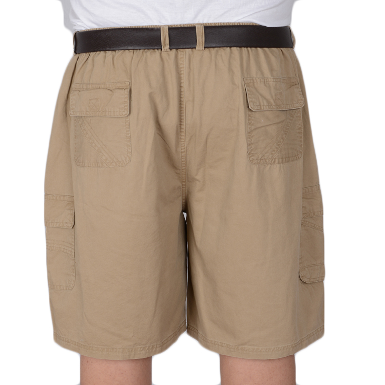 Đặc biệt hàng ngày cộng với phân bón để tăng quần short cotton Mùa hè co giãn 5 điểm Quần bố rộng vành đai cotton phù hợp bộ quần áo thể thao nam