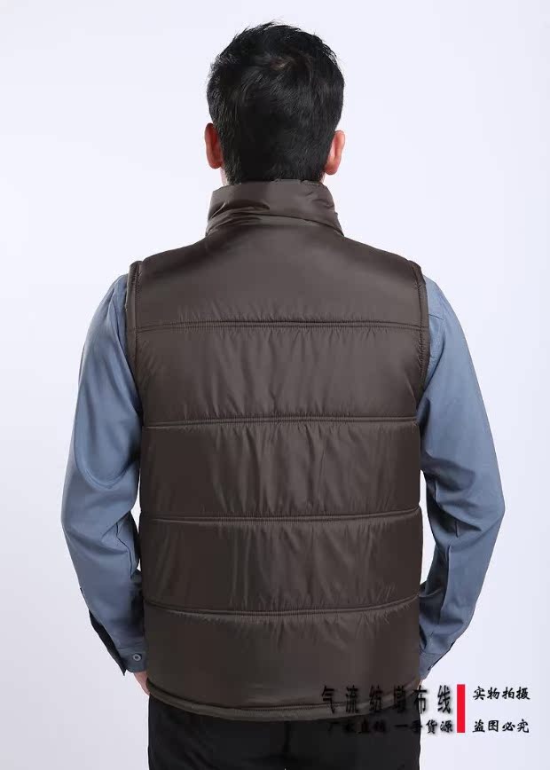 Đặc biệt hàng ngày Áo khoác cotton nam trung niên Quần áo dày cotton mùa đông Quần áo cotton trung niên mới khoác vest nữ