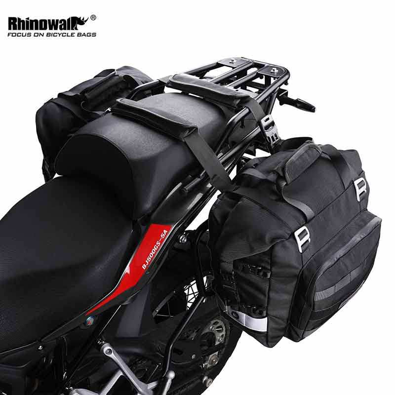 Rhinoceros Quick Tear Down Motorcycle Side Pack Side Pack Shelving Bag Shelving Bag Long-distance Ride-to-Bag Commute Waterproof-Taobao