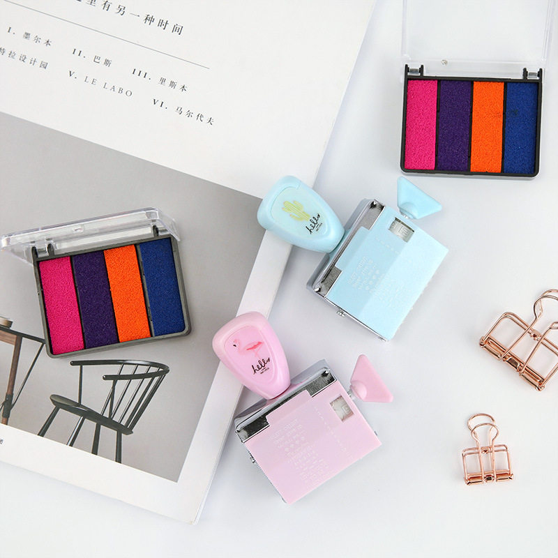 Small Sunny Day Roller Seal Matching Imprint Clay Suit Hand Ledger Diary DIY Decorative roller seal Diary Stamp