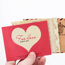 Cute retro peach heart small envelope MINI envelope MINI card envelope a variety of optional creative stationery