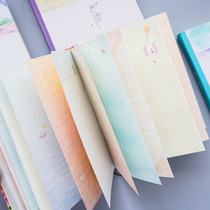 Notebook thick book cute super thick color page illustration diary thick simple literary girl heart student use