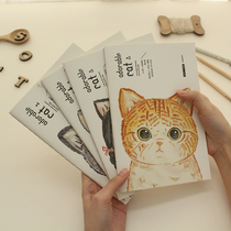 Meng kitten B5 A5 classroom notebook junior high school good-looking homework notebook soft copy car thread book