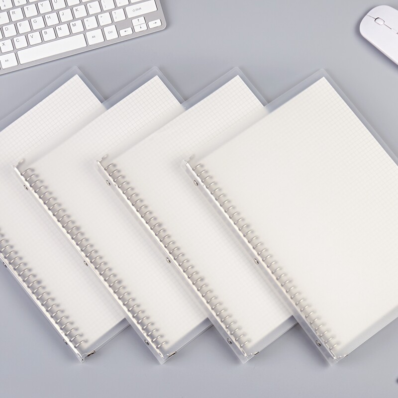 Simple loose-leaf book A4 loose-leaf hand book binder grid notepad sub detachable notebook stationery