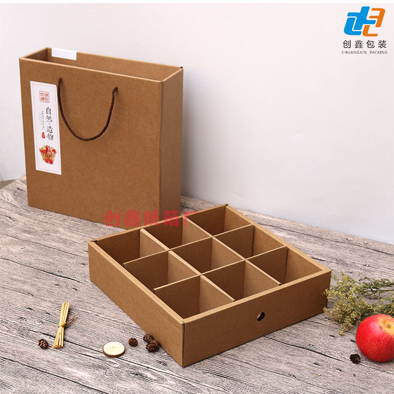 Fruit Packaging Box Gift Box Empty Box Fresh Peach Water Honey Peach Pomegranate Apple Orange Strawberry Cherry Creative Hand Custom