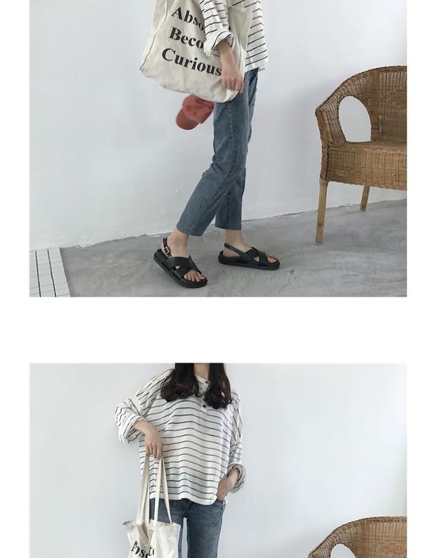 Mùa hè 2018 mới đơn giản hoang dã cổng ulzzang chic chic học sinh dày dưới đáy dép La Mã nữ triều dép champion