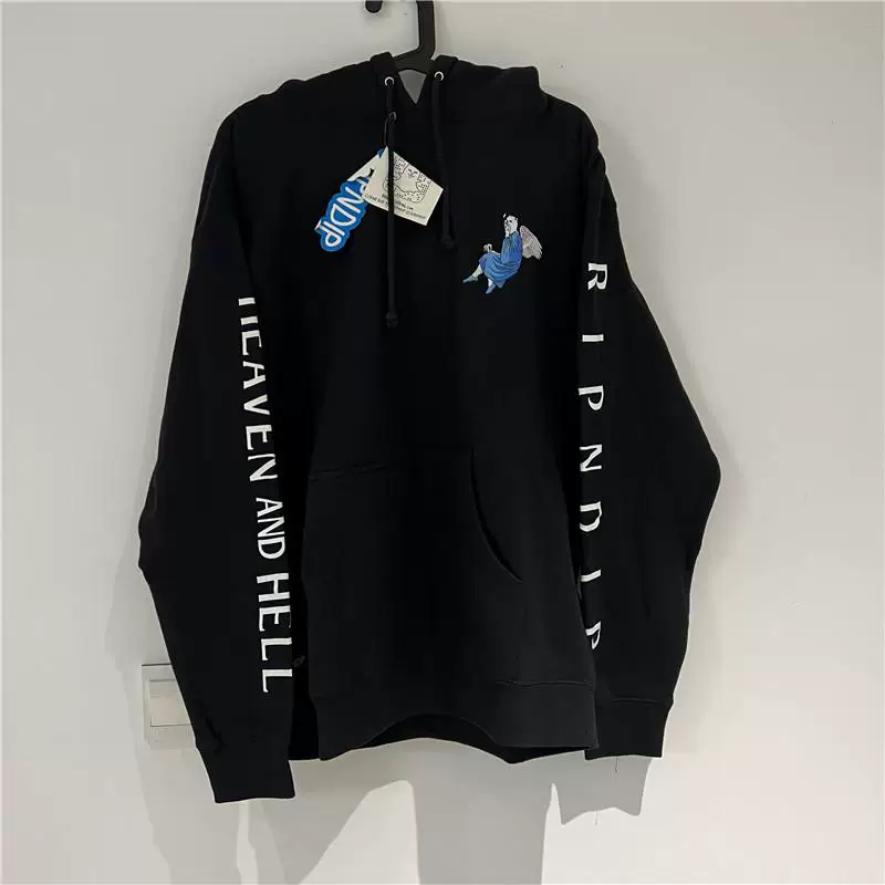Новая одежда City RIP N DIP Angel Devil Cat Velvet худи с капюшоном для мужчин и женщин, парный трендовый бренд повседневный толстовка с капюшоном