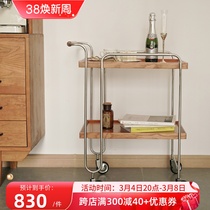 Removable Stainless Steel Dining Car Trolley Kitchen Multilayer Shelve Commercial Hotel Restaurant Tea Buffet Car Caravan