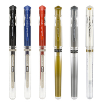Japan Mitsubishi UM-153 waterproof shorthand neutral signature pen black silver 1 0mm high light pen water color high light gold color