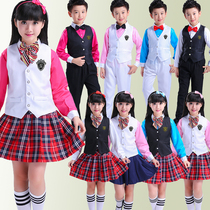 Children perform a chorus suit for men and women recitation performance Inn College Wind primary and middle school Host Gown Horse Chia