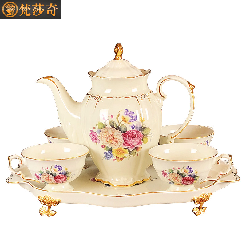 European ceramic coffee coffee cup suit to Mary English afternoon tea tea tea cups with tray key-2 luxury