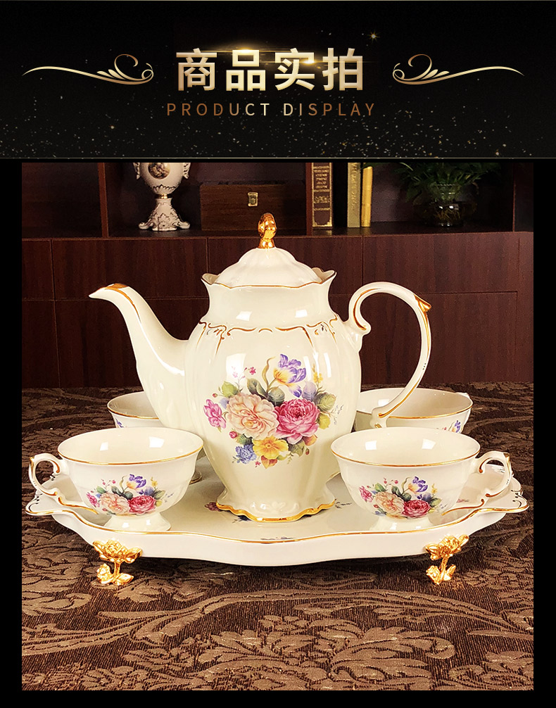 European ceramic coffee coffee cup suit to Mary English afternoon tea tea tea cups with tray key-2 luxury