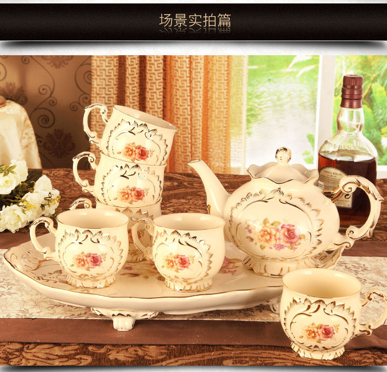 The Vatican Sally 's European ceramic cup tea package tray of household contracted sitting room tea cups suit small key-2 luxury