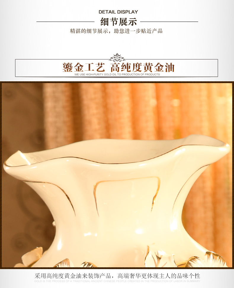 European pomegranate flowers, ceramic vase restoring ancient ways the sitting room TV ark, large flower adornment example room soft furnishing articles