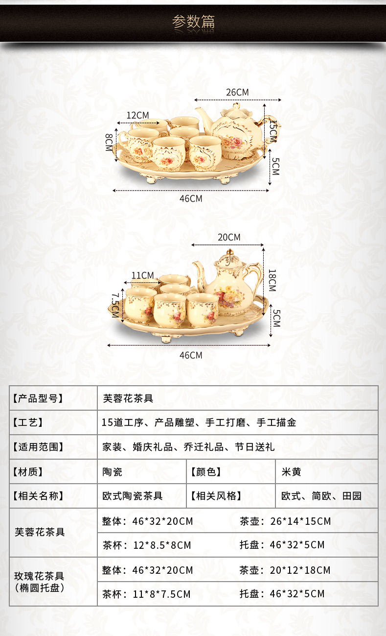 The Vatican Sally 's European ceramic cup tea package tray of household contracted sitting room tea cups suit small key-2 luxury