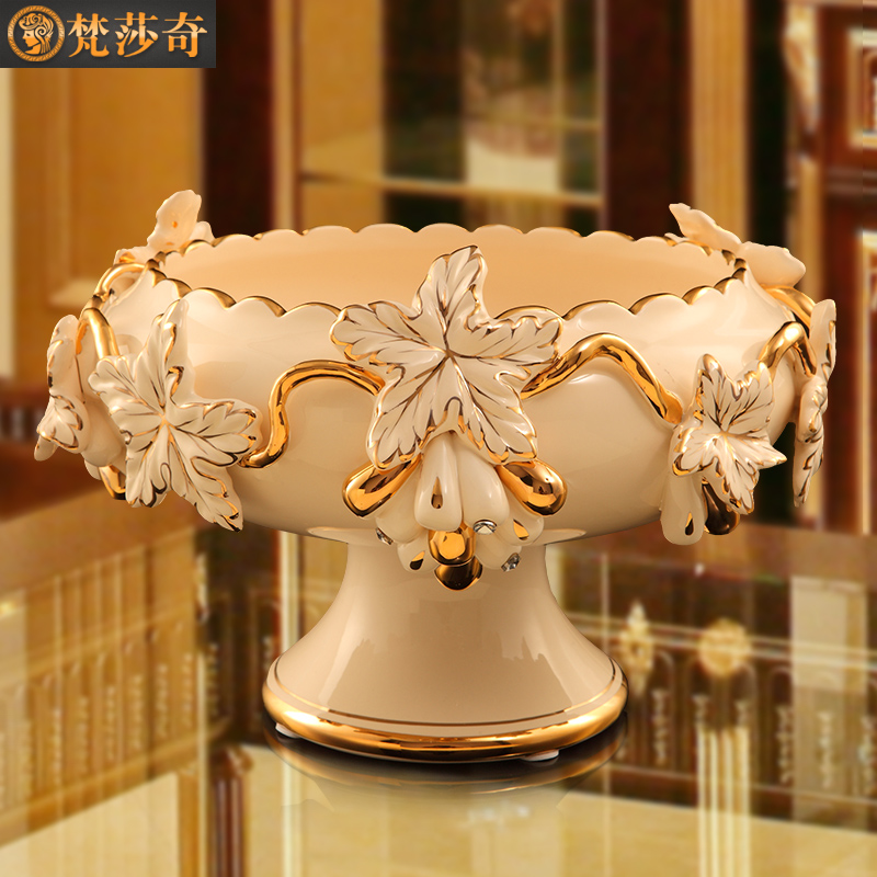 Vatican Sally, European - style key-2 luxury furnishing articles sitting room tea table grapes practical household ceramics decoration wedding gifts gifts