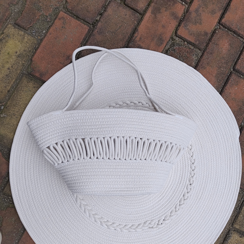 French Straw Woven Ethnic Style Casual Pure Color Large Capacity Student Cut Out Shoulder Satchel Armpit Tote Bag French Straw Woven Ethnic Style Casual Pure Color Large Capacity Student Cut Out Shoulder Satchel Armpit Tote Bag