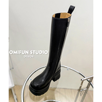 High-heeled Knight boots female 2021 new autumn and winter slimming boots thick-soled boots but knee bу v Boots