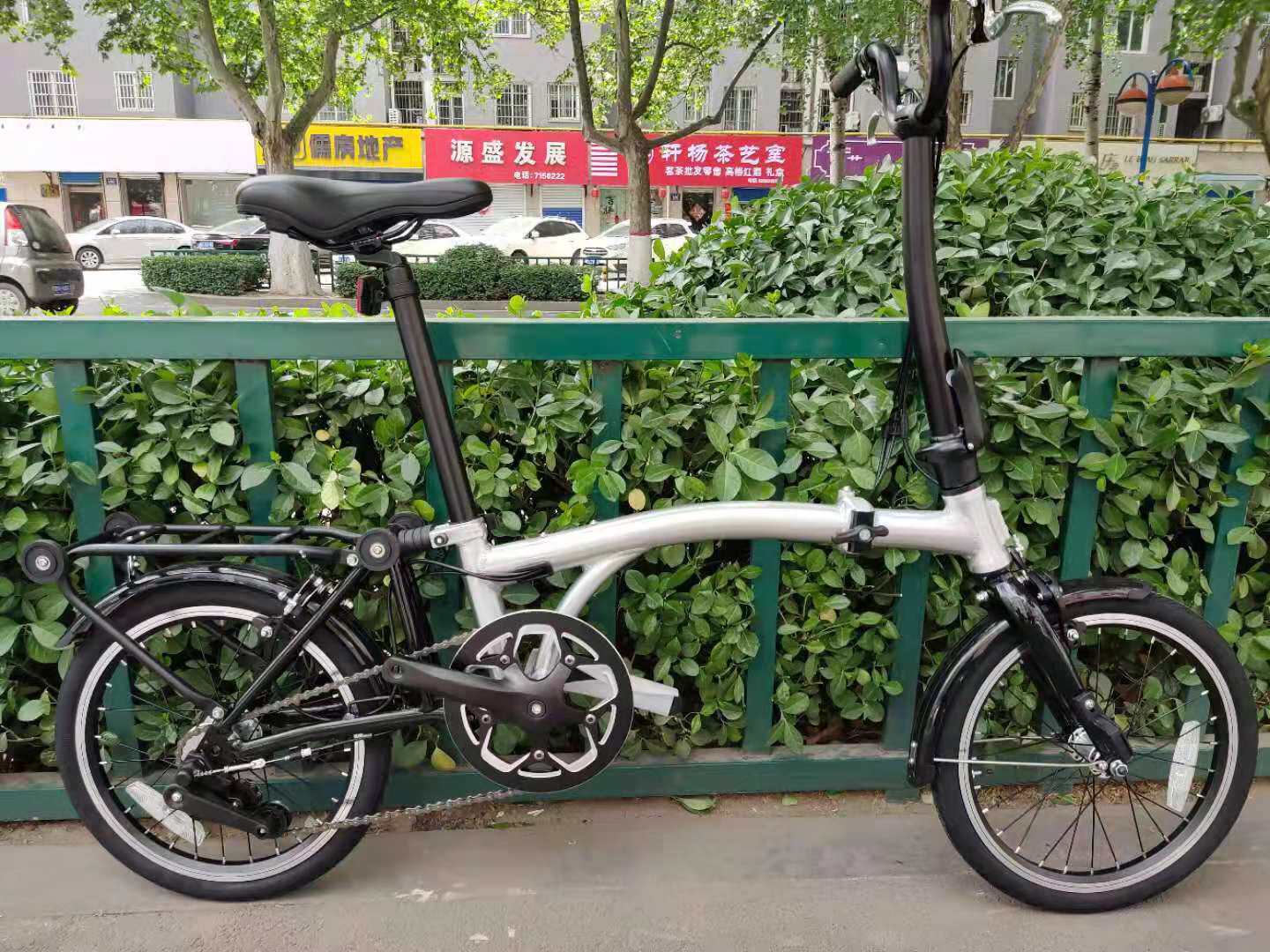 2021 New Guofa aluminum alloy domestic cloth Brompton folding car within 6 speed 349 small wheeler