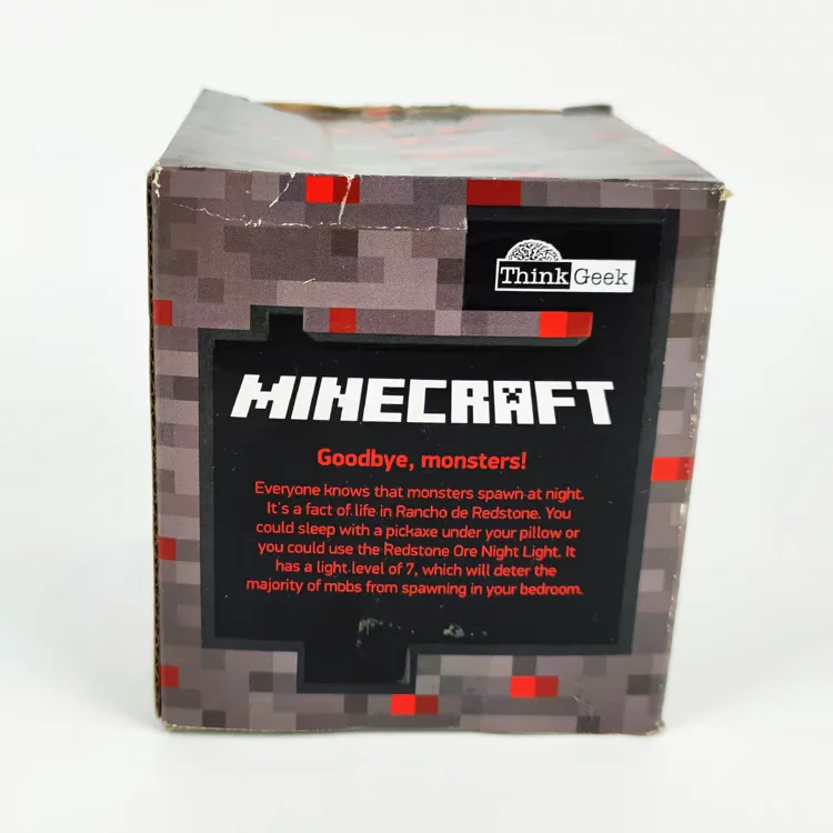 Minecraft, моя World game периферия светящиеся LED светящийся красный рудный образец украшение игрушка