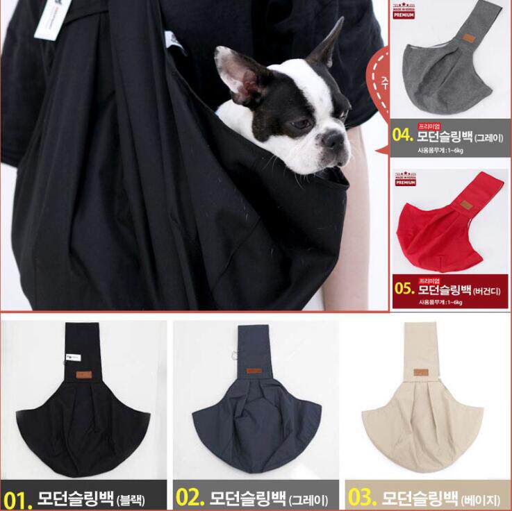 Korea pet out of the portable backpack Shoulder bag crossbody bag Dog bag Cat bag Kennel travel bag