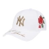 Hàn Quốc Chính hãng MLB New York Yankees Cá tính Diamond Black Rose Mũ bóng chày Nam và Nữ NY Mũ bóng chày - Bóng chày Bóng chày