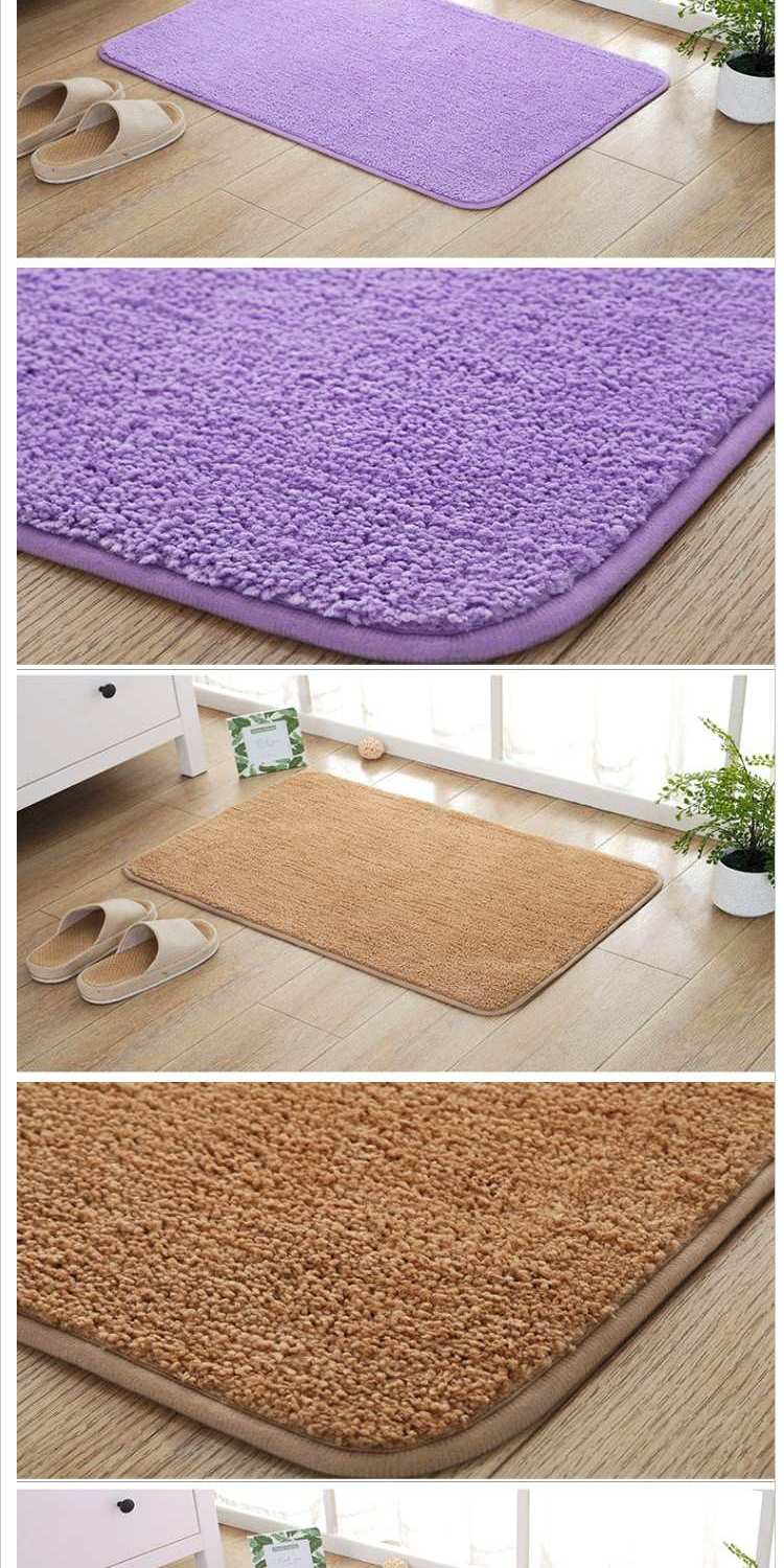 thảm vàng tấm thảm chùi chân bước vững chắc trên mat 50 * 80cm máy tắm rửa được lối mat mat thể được tùy chỉnh nhà - Thảm sàn thảm xốp gấp gọn